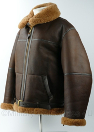 RAF WWII Sheepskin Flying Jacket brown - fabrikant Irvin - size 48 = Medium - nieuw