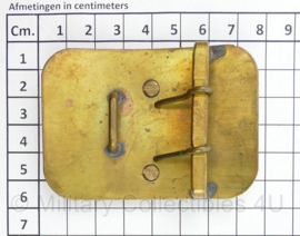 Koninklijke Marine Korps Mariniers koppelslot Messing - 7,5 x 5,5 cm -origineel