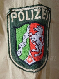 Polizei overhemd korte mouw met embleem Polizei Nordrhein-Westfalen - maat 37 of 43  - origineel