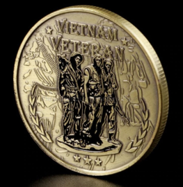 US Vietnam oorlog Vietnam veteran coin herinneringsmunt - diameter 4 cm