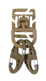 Tactical S hook (4 stuks) & D ring (2 stuks) set  - groen, zwart of coyote