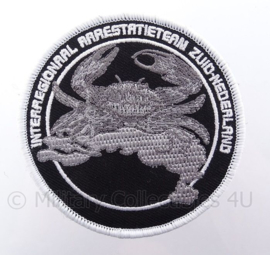 Nederlandse Interregionaal Arrestatieteam Zuid-Nederland embleem - met klittenband - diameter 9 cm