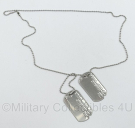 WO2 US Army  dogtag paar MC Cabe, Dave F - replica