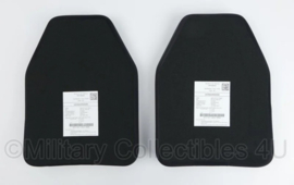 1 paar Defensie HardBallistic inhoud Torso VOSS platen voor NFP Multitone vest - licht gebruikt - maat M2 -  origineel