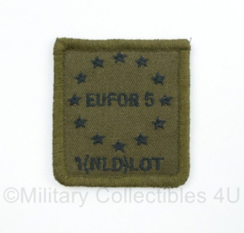 Defensie EUFOR 5 1(NLD)LOT Liaison and Observation Teams borstembleem - met klittenband - 5 x 5 cm - origineel