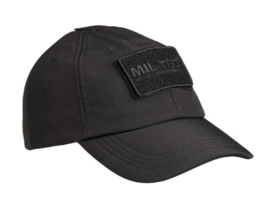 Baseball cap Softshell met velcro- verstelbare maat - BLACK