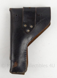 Antiek zwart lederen holster - 21 x 13 cm - origineel
