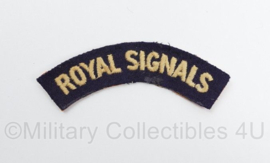 Britse leger Royal Signals shoulder title - 10,5 x 4 cm - origineel