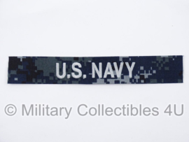 US Navy NWU 1 branch tape/naamlint blue/silver - nieuw gemaakt