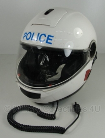 Britse politie motor systeemhelm - merk Shoei model Multitec  - 57/58 cm.
