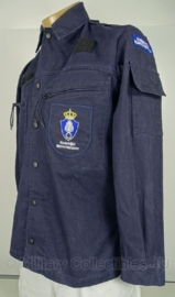 KMAR Marechaussee uniform jas basis - donkerblauw - MET insignes - gedragen - 6080/9500   - origineel