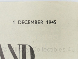 Tijdschrift Ons Vrije Nederland 5e jaargang No 26 - 1 december 1945 origineel