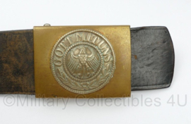 Duitse eichswehr koppel met messing koppelslot Gott Mit Uns - 102 x 4 cm - topkwaliteit replica