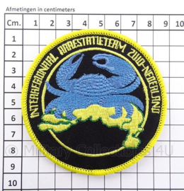 Internationaal Arrestatieteam Zuid-Nederland  embleem - met klittenband - diameter 9 cm