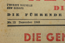 Duitse krant Neues Europa nr. 12 december 1948 - 47 x 32 cm - origineel