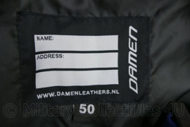 Damen blauwe motorbroek met bovenstuk - maat 50 - licht gedragen - origineel