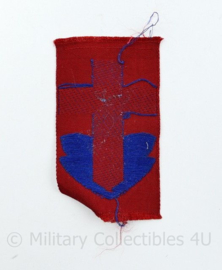 WW2 Canadian 21st Army Group GHQ and LFC troops patch ongevouwen-  8  x 5 cm - origineel