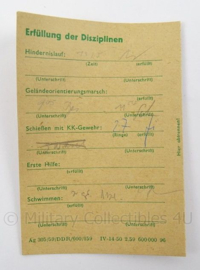 Duitse DDR documenten Gesellschaft fur sport und technik programm 1960 - afmeting 14 x 10 cm - origineel