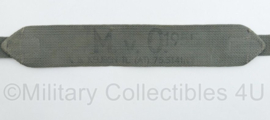 Grijze jaren 50 Webbing draagriem - 110 x 5 cm - origineel