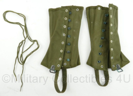 US M1938 Gaiters / M38 Leggins OD Green - Maat 1R = XS - origineel 1945