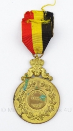 Belgische "Jaarmarkt wemmel 1936" bronzen medaille - Origineel