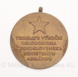 Tsjechische medaille Tridsiate výročie oslobodenia Československa. - origineel - metaal