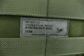 Defensie Korps Mariniers en US Army Eagle Industries MOLLE hydration pouch waterrugzak tas groen - 23 x 1 x 47 cm - origineel