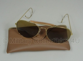 US Air Force USAF zonnebril met hoes - Bruin glas