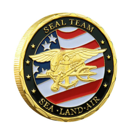 USN US Navy Seal Team coin Sea, Land, Air - 40 mm diameter