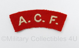 Britse leger ACF Army Cadet Force shoulder title - 8 x 3 cm - origineel