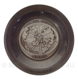 Metalen Wandbord Gendarmerie Nationale SDCI - Frans  - diameter 11 cm - origineel