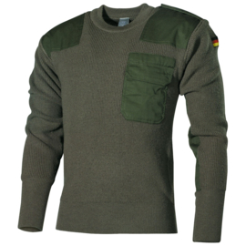 Commando Trui Groen - 80% wol - nieuw gemaakt - tot en met maat 62 (4xl) op voorraad!