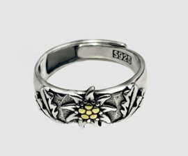 Edelweiss ring - verstelbare maat