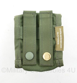 Defensie en Korps Mariniers Profile Equipment handgranaat tas groen - mist drukknoop - 11 x 9 x 5,5 cm - origineel