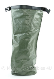Drybag Nederlandse Defensie Waterdichte rugzak liner drysack klein model groen - 57 x 17 x 17 cm - origineel