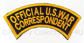 WO2 US Official War Correspondent embleem - 10,5 x 3,2 cm