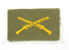 US  Army collar insigne Infantry - afmeting 6 x 4 cm - origineel