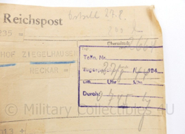 WO2 Deutsches Reich Deutsche Reichspost Telegramm 1944 - origineel