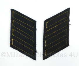 Brandweer Service stripes per gespiegeld paar - 11 x 5,5 cm - origineel