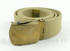 WO2 US khaki Officer trouser belt Broekriem - 95 of 100 cm - origineel