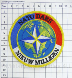 NATO DARS Deployable Air Command and Control System Nieuw Milligen embleem met klittenband - diameter 10 cm - origineel