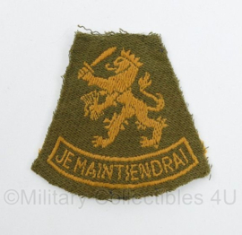 Defensie mouwleeuw Je Maintiendrai van uniform geknipt - vroeg model - 6,5 x 6,5 cm - origineel