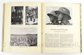 WO2 Duits zigarettenbilder album plaatjes fotoboek Adolf Hitler - zeldzame omslag - afmeting 31 x 25 cm - origineel