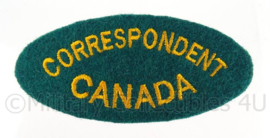 WO2 Correspondent Canada embleem - 8,4 x 3,2 cm