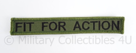KL naamlint "fit for action" met klittenband - ongedragen - origineel