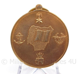 Nigeriaanse medaille National Service Medal 1966-1970 - met lint - afmeting 3 x 9 cm - origineel