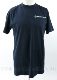 Nederlandse Brandweer t-shirt donkerblauw - maat Medium - gedragen - origineel