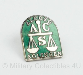 WO2 Duitse messen maker Alcoso Solingen ACS speld - 2 x 2 cm - replica
