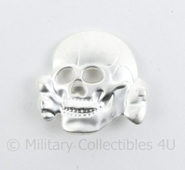 Pet Doodskop Totenkopf metaal Panzer & SS - helder zilver