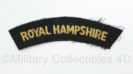 British Army shoulder title ENKEL Royal Hampshire Regiment - 11,5 x 3 cm - origineel